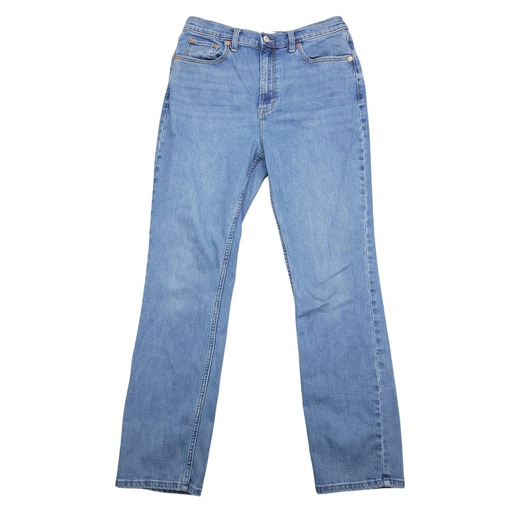 Abercrombie & Fitch Jeans Womens 28 Blue Slim Straight High Rise Stretch Denim